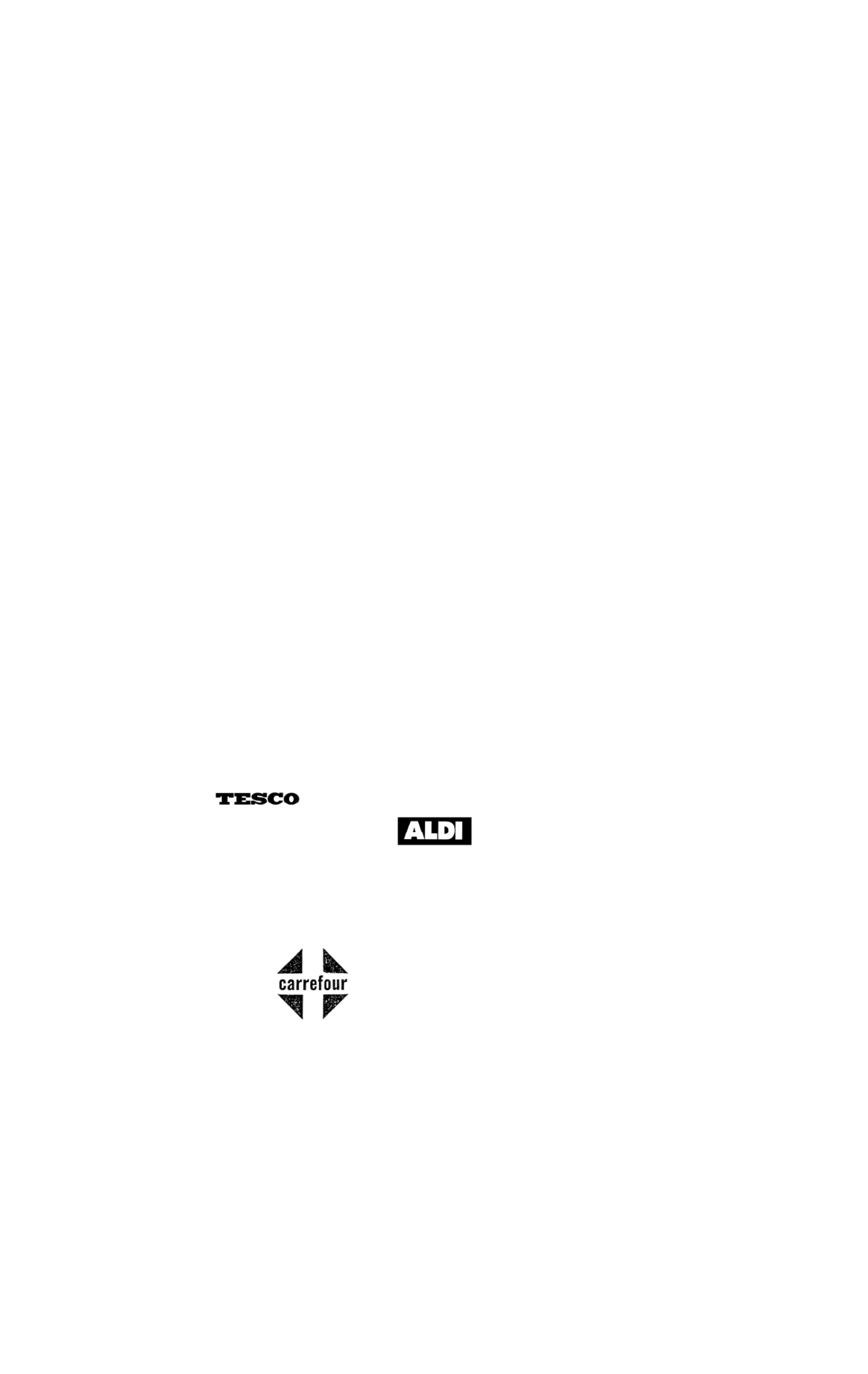 Map of Europe with supermarket location markers